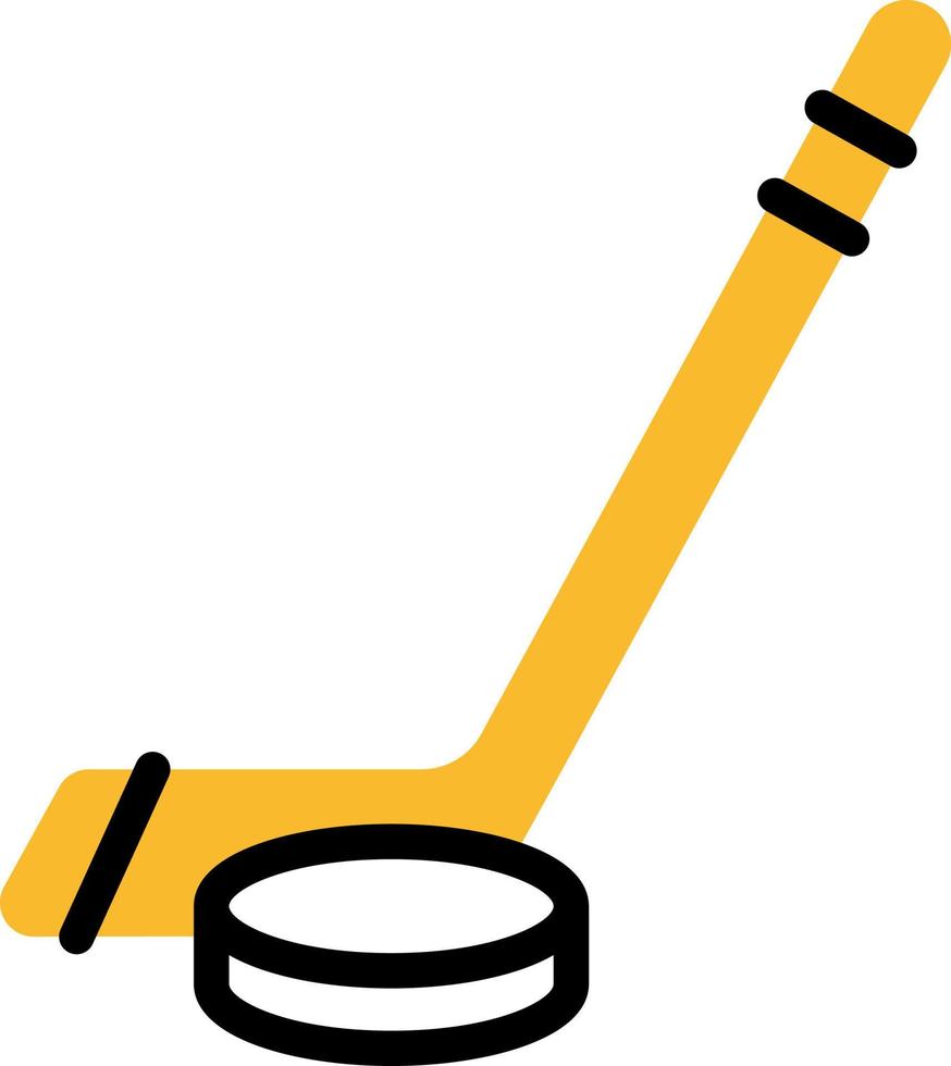 deporte de hockey, ilustración, vector sobre fondo blanco.