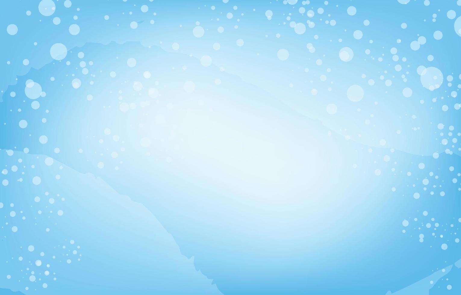 Snow falling background vector. Blue scene and decorated with falling snowflakes. There is a copy space for design. Winter, Christmas and New Year concept. vector