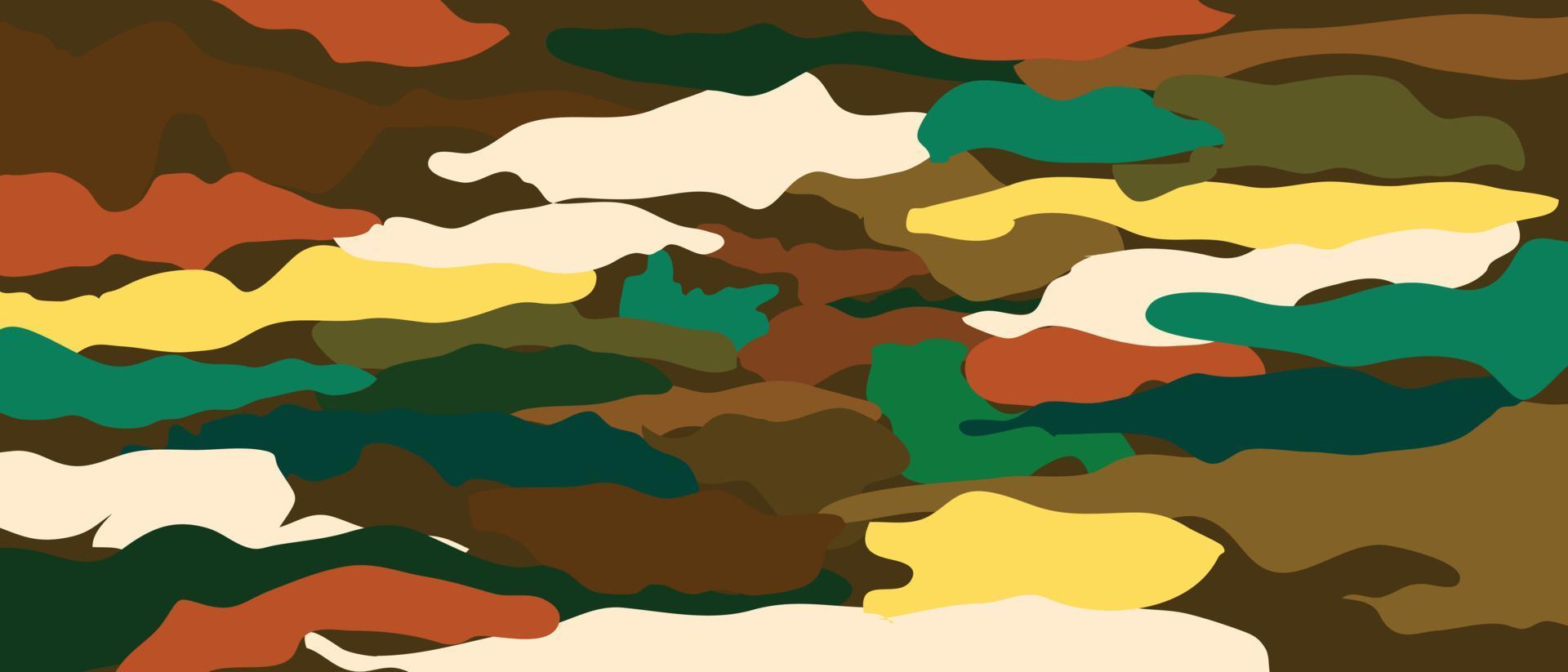 outdoor abstract camouflage background vector illustration