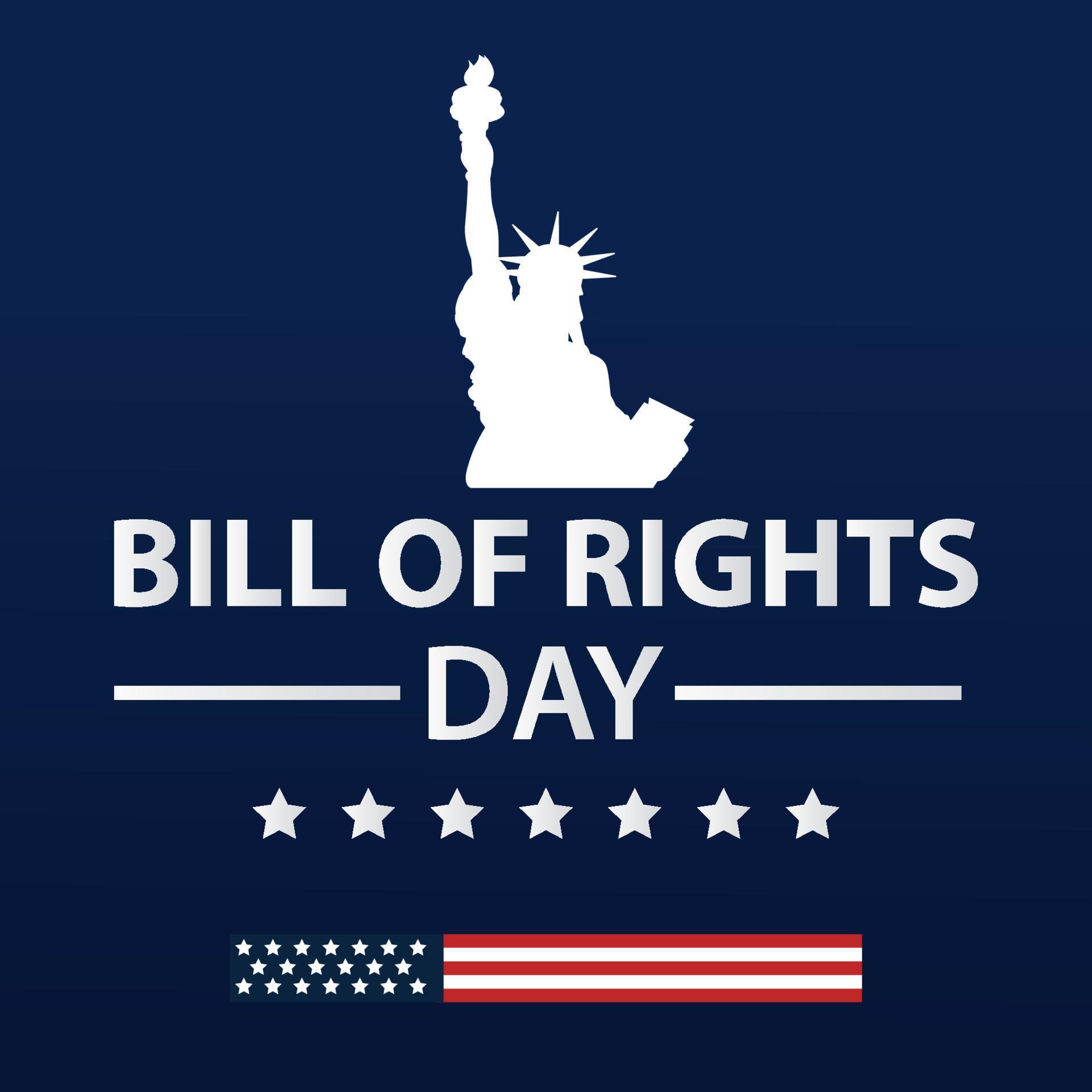 Bill of Rights Day in the United States banner vector 13751554 Vector