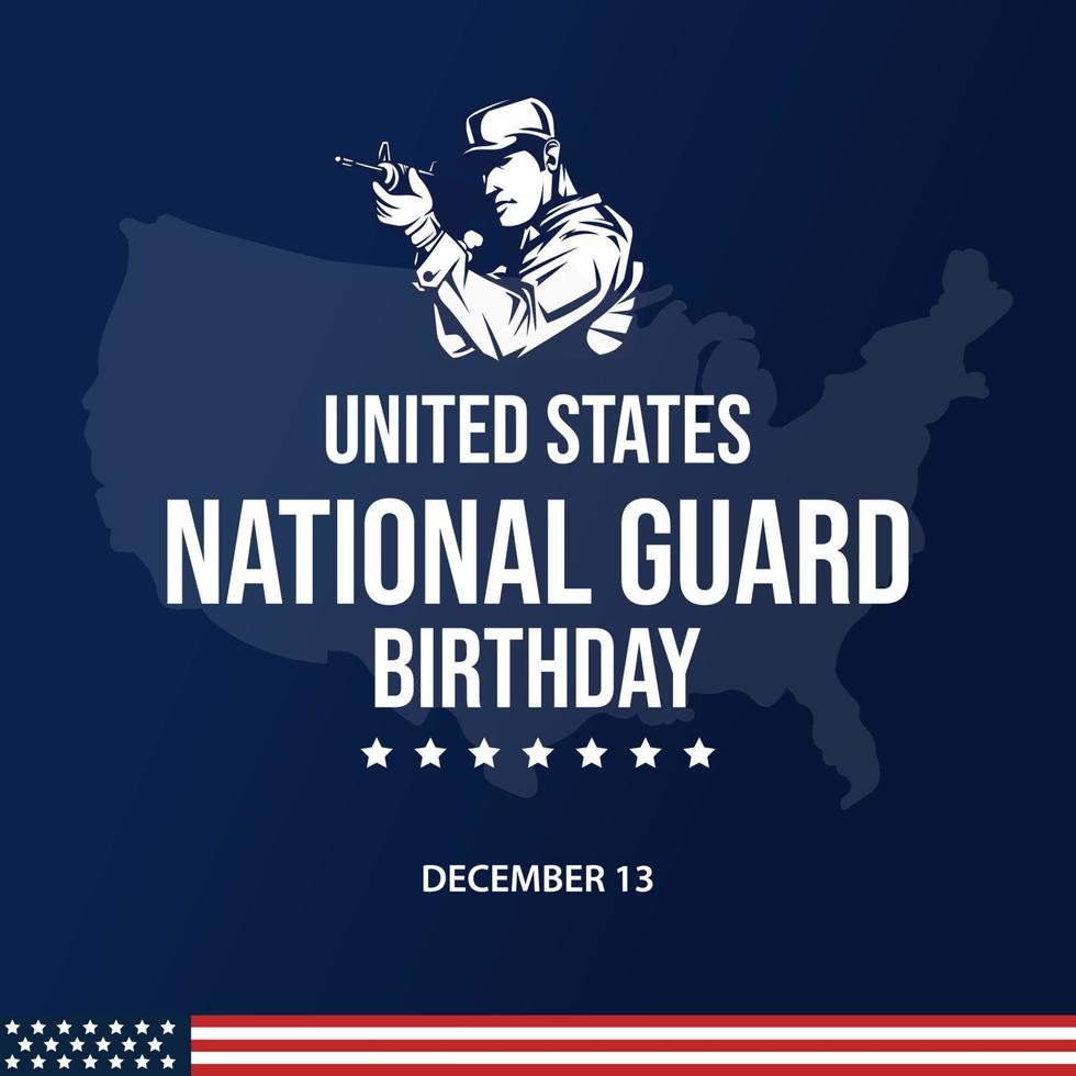 U.S. National Guard Birthday vector