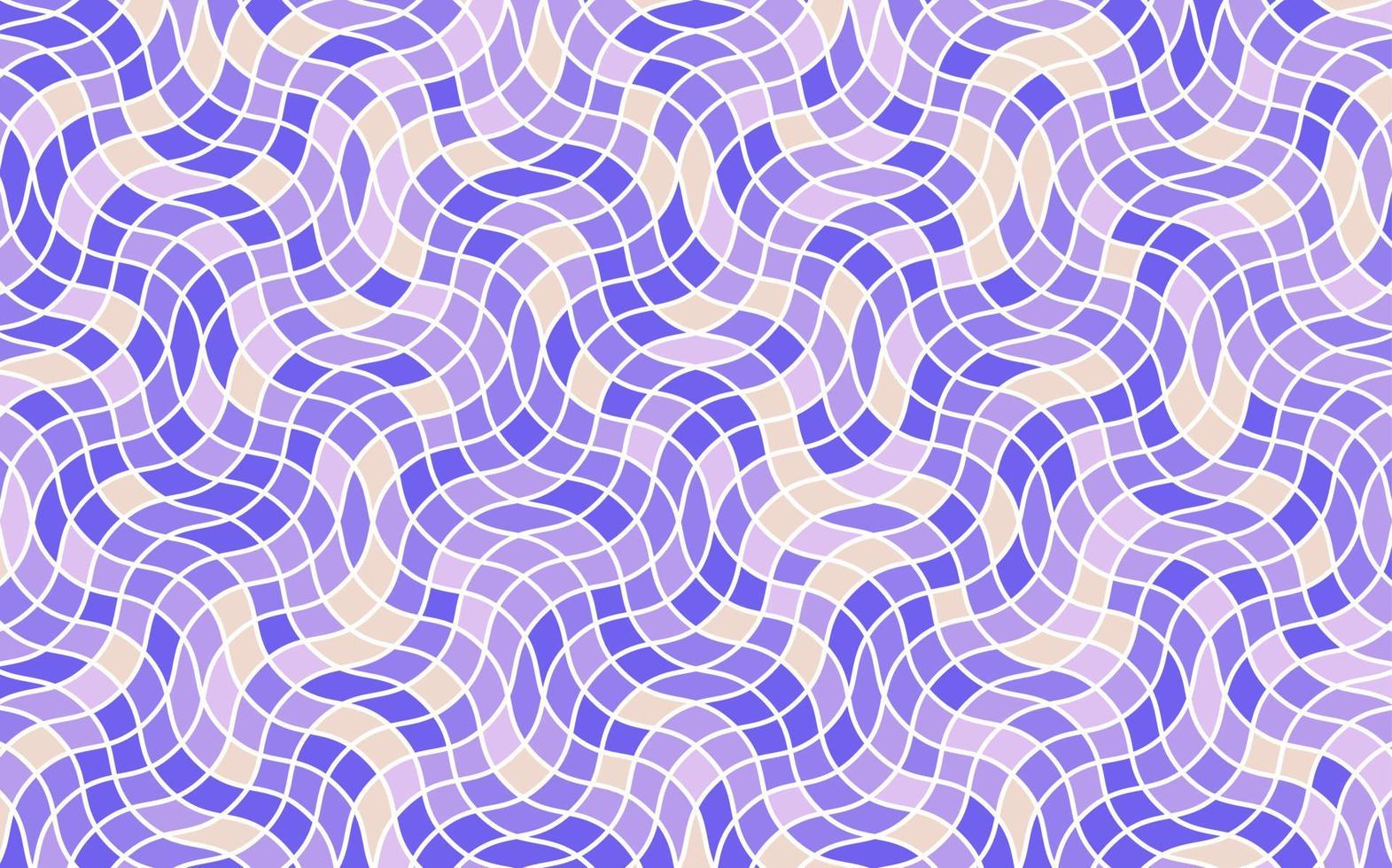 Wavy Mosaic Geometric Pattern vector