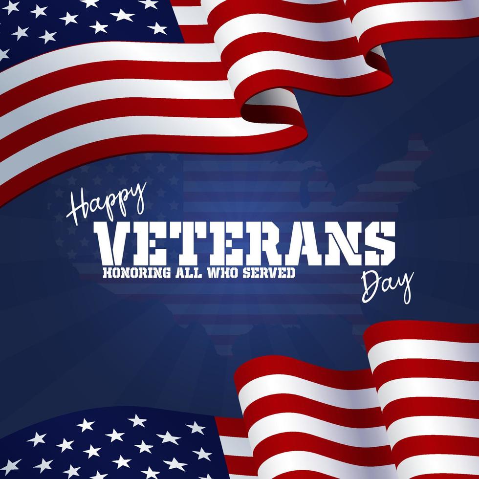 American Happy Veterans Day Who All Who Served vector