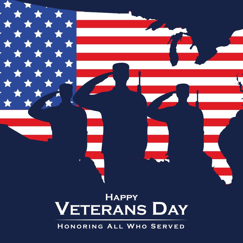 American Happy Veterans Day Who All Who Served vector