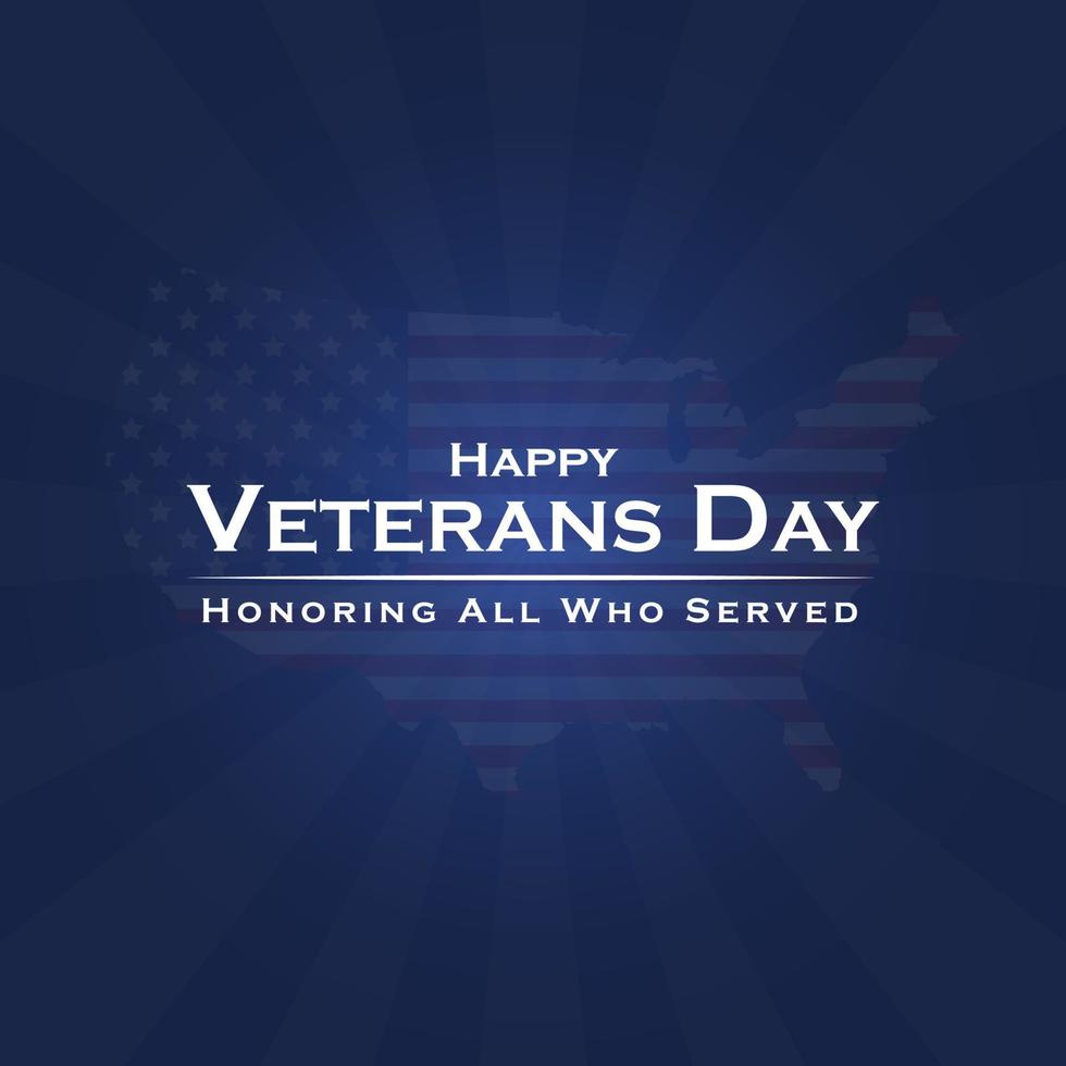 American Happy Veterans Day Who All Who Served vector