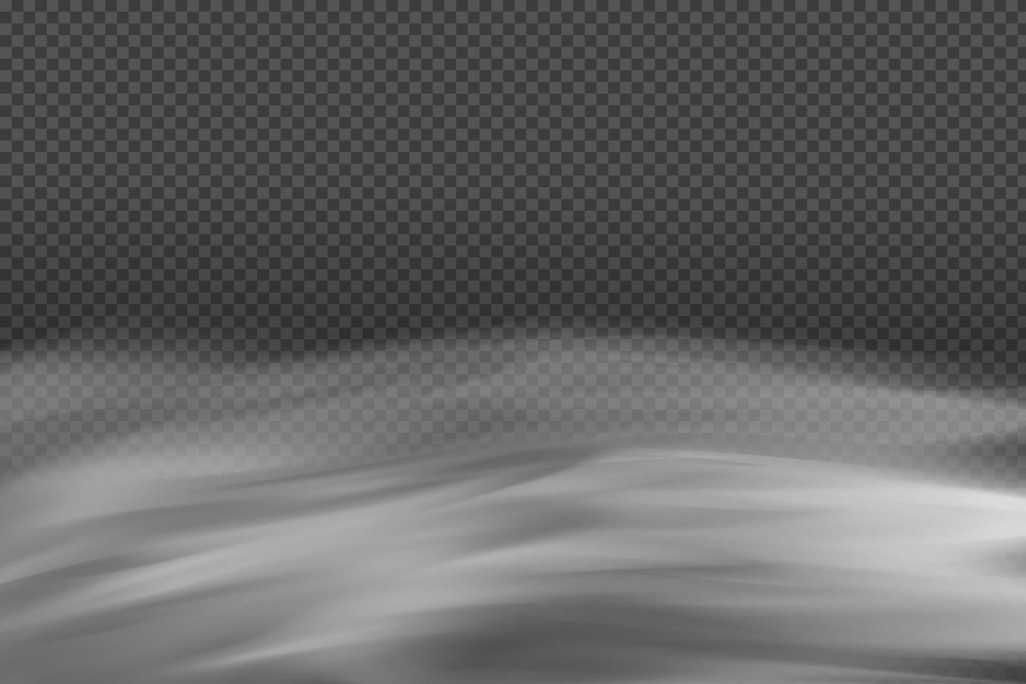 White vector cloudiness ,fog or smoke on dark checkered background.Cloudy sky or smog over the city.Vector illustration.