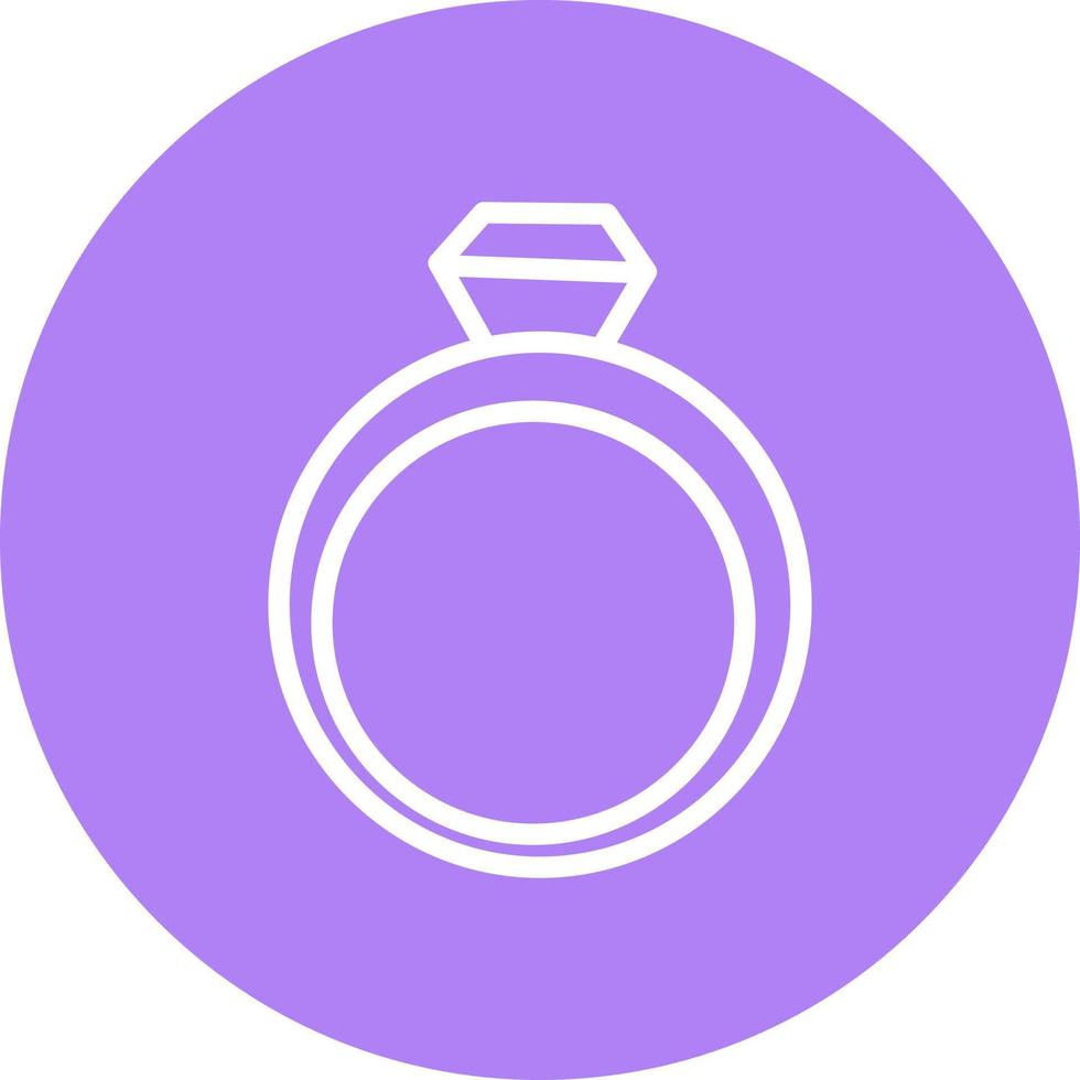 Proposal ring, illustration, vector on a white background.