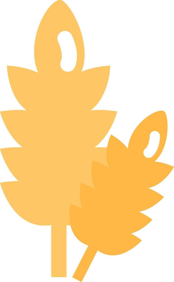 trigo amarillo, ilustración, vector, sobre un fondo blanco. vector