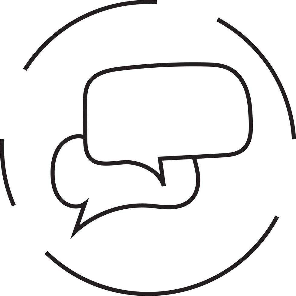 Phone message bubble, icon illustration, vector on white background