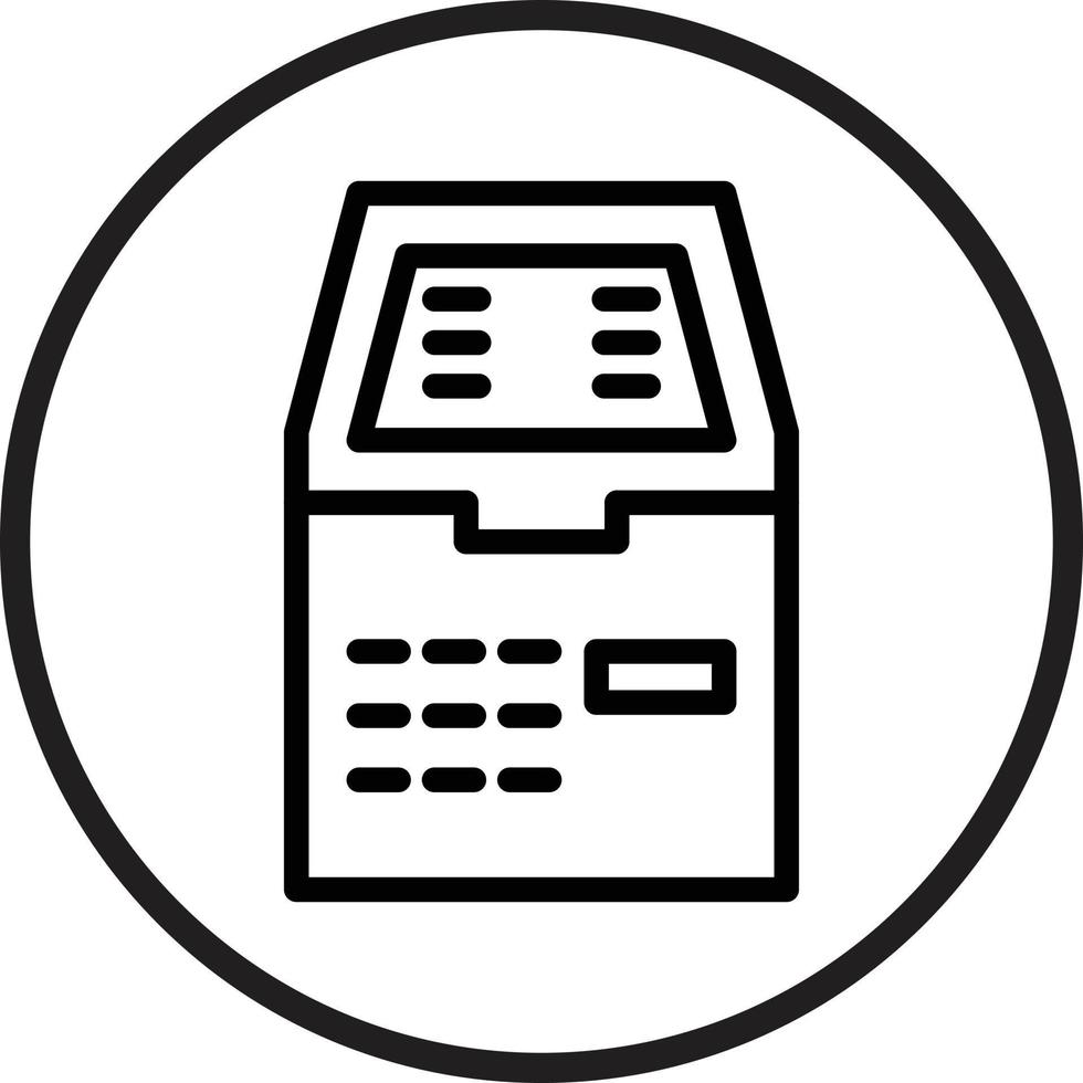 Atm Machine Icon Style vector