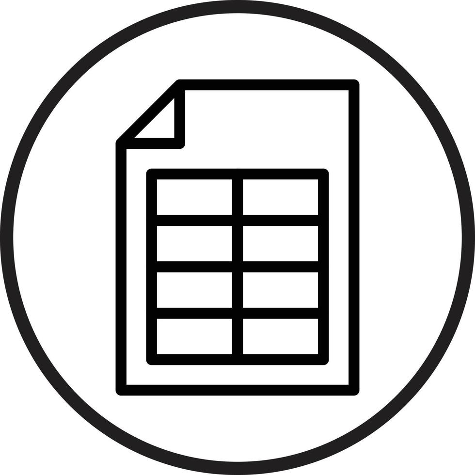 Spreadsheet Icon Style vector