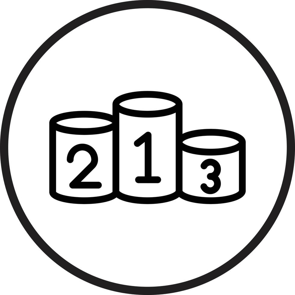 Podium Icon Style vector