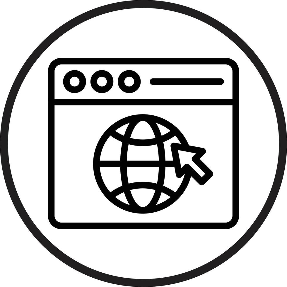 Web Browser Icon Style vector