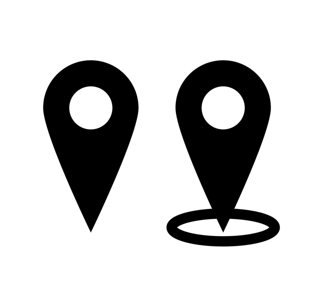 icono de vector de pin de ubicación, icono de ubicación geográfica