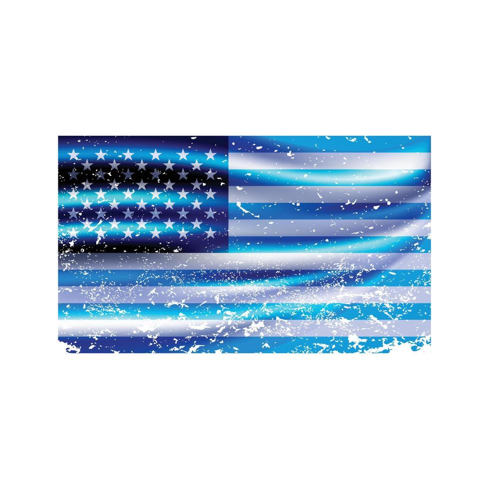 bandera azul de los estados unidos de america vector