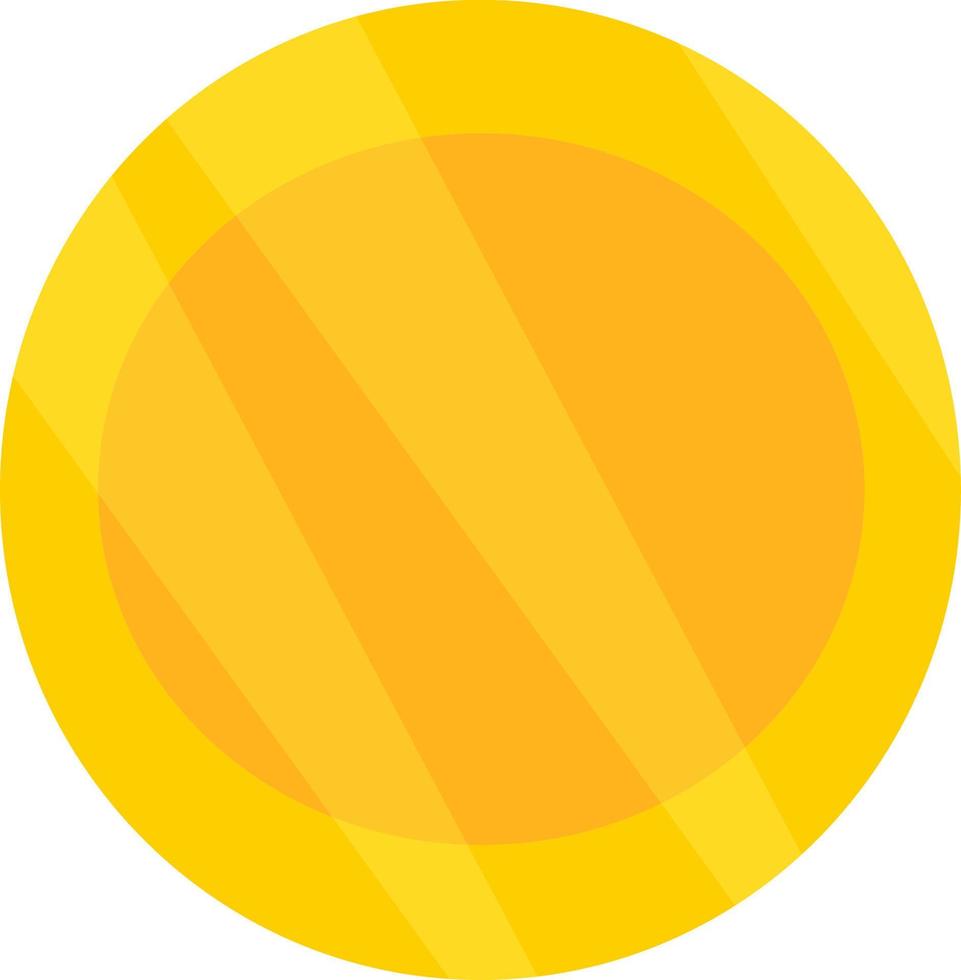 A gold coin, vector or color illustration.