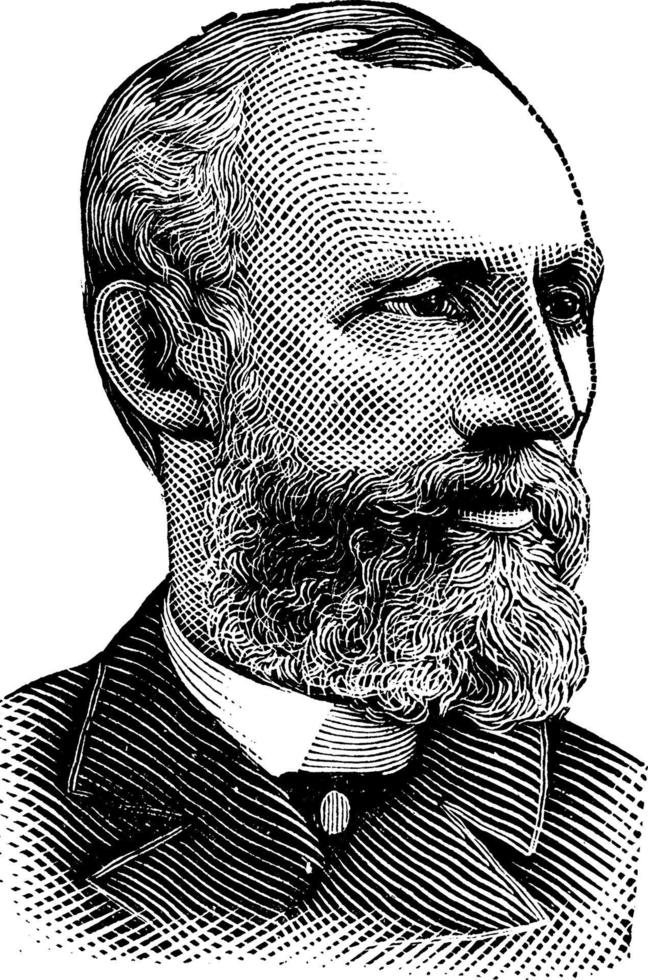 William M. Springer, vintage illustration vector