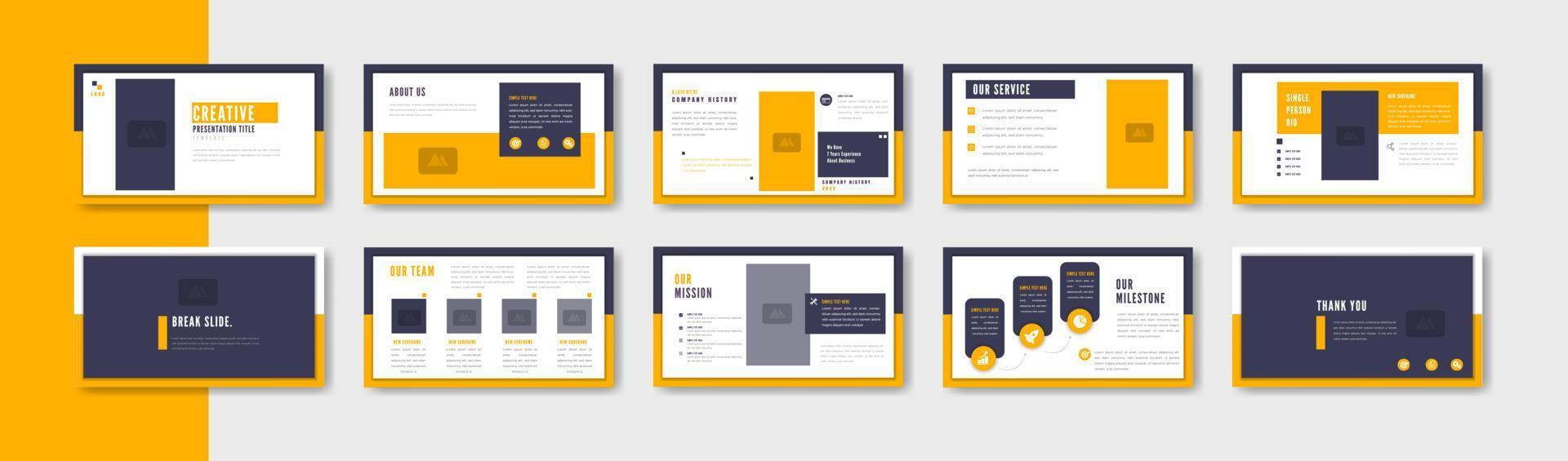 Business presentation template design. Minimalis, modern and keynote vector illustration