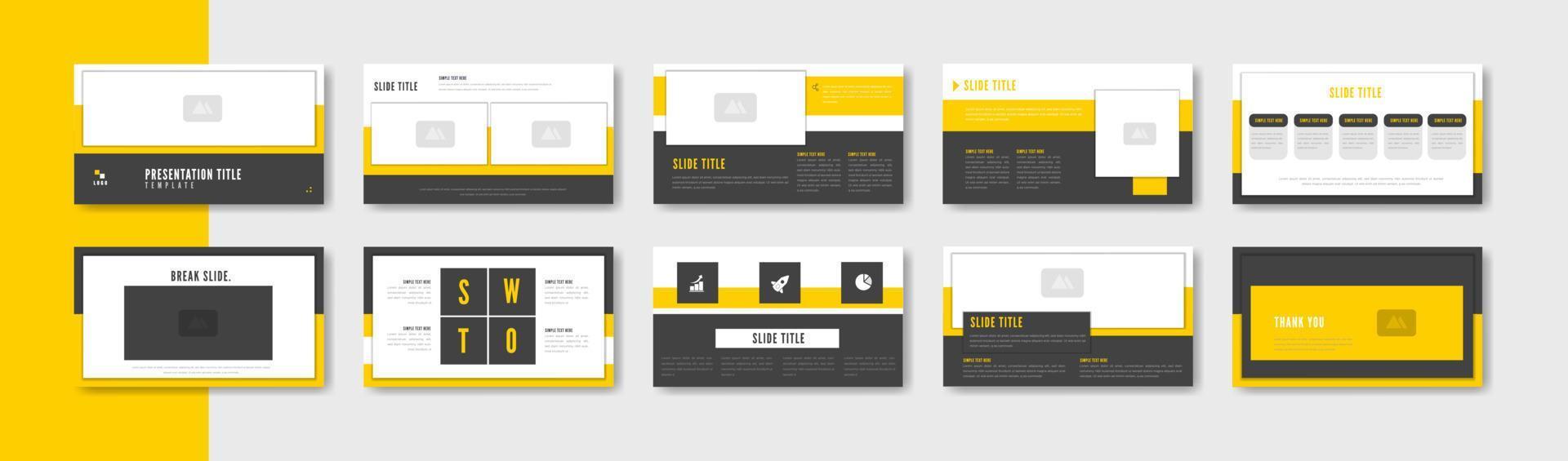 Business presentation template design. Minimalis, modern and keynote vector illustration