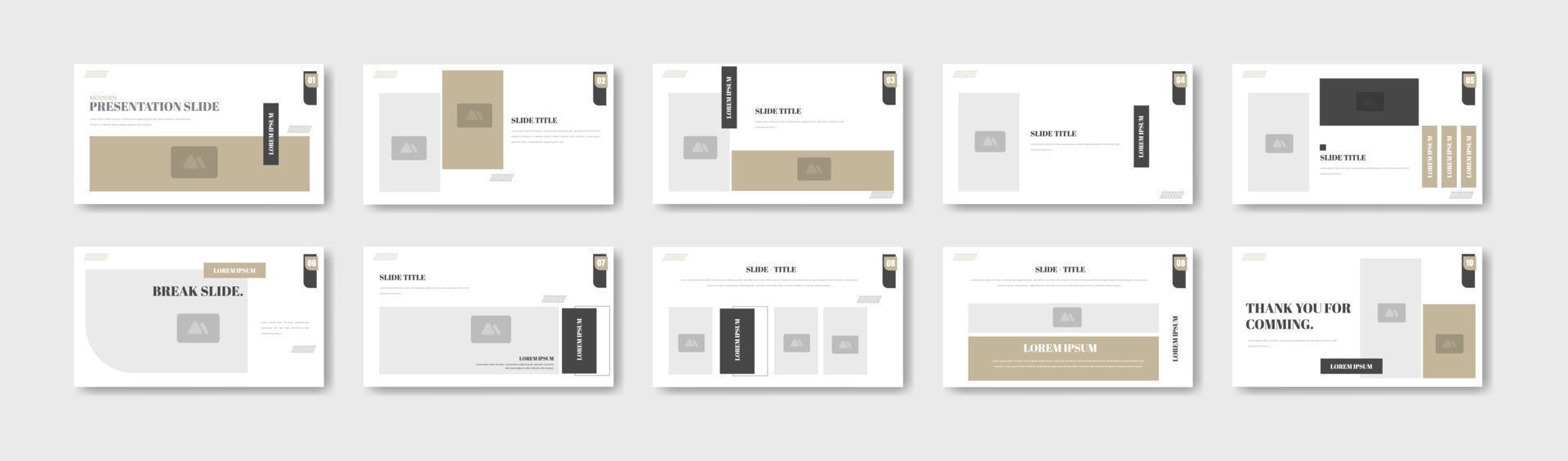 Business presentation template design. Minimalis, modern and keynote vector illustration