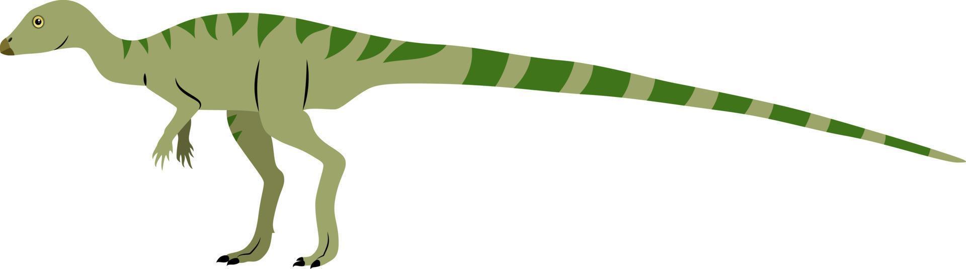 leaellynasaura, ilustración, vector sobre fondo blanco.
