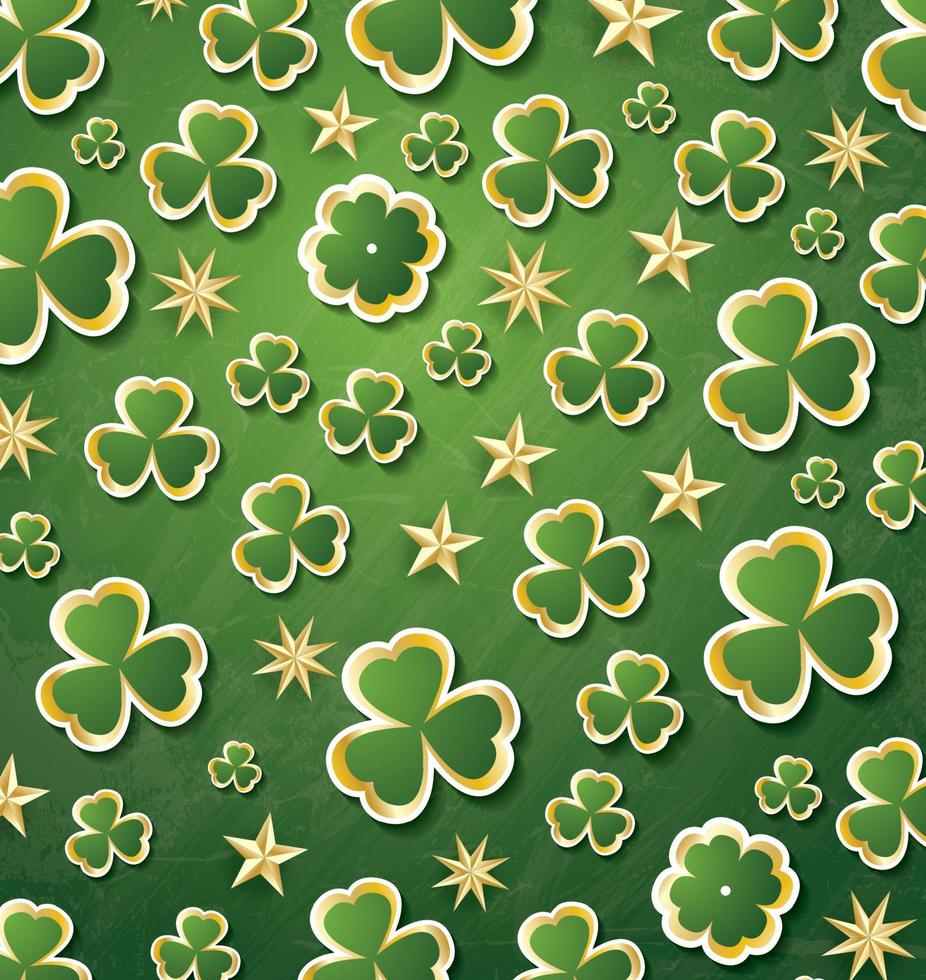 Clover Pattern for St. Patrick's Day. vector