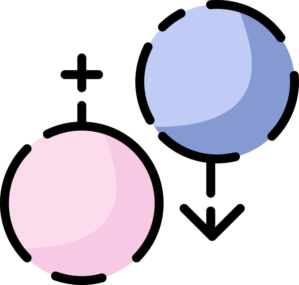 Female and male gender, illustration, vector on a white background.