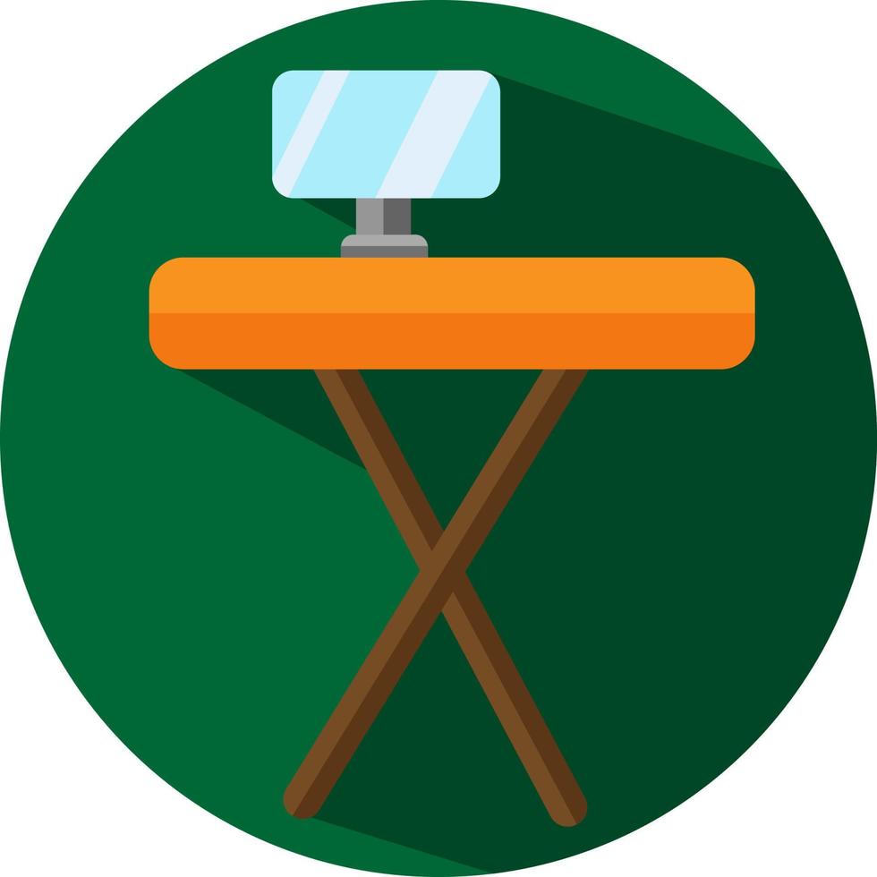 Wooden desk, illustration, vector, on a white background. vector