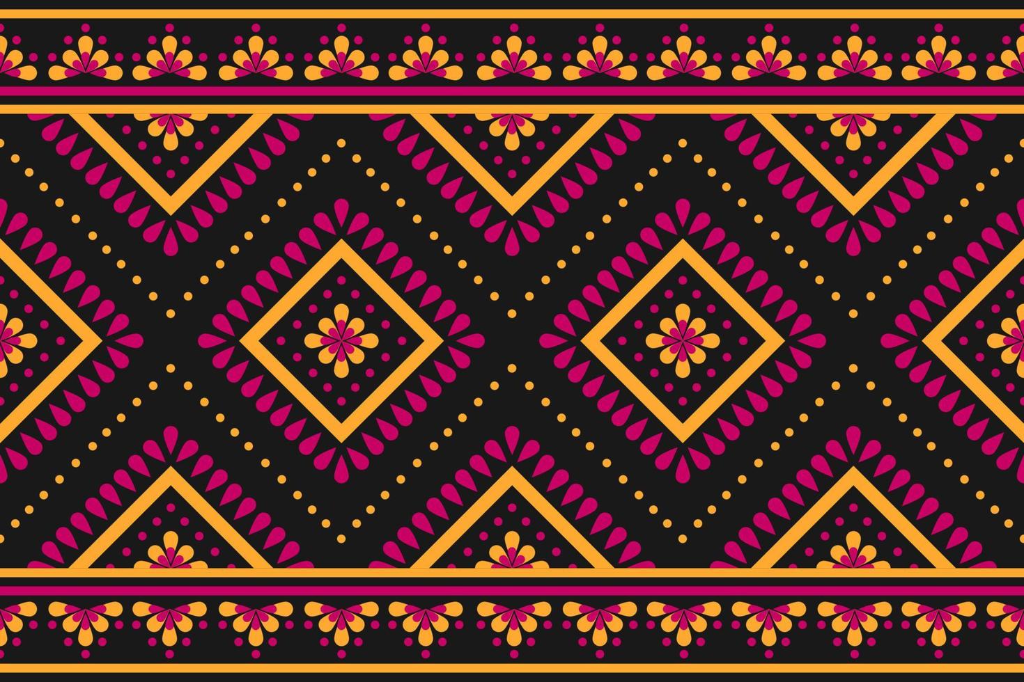 Carpet flower tribal background. Geometric ethnic oriental seamless pattern traditional. vector