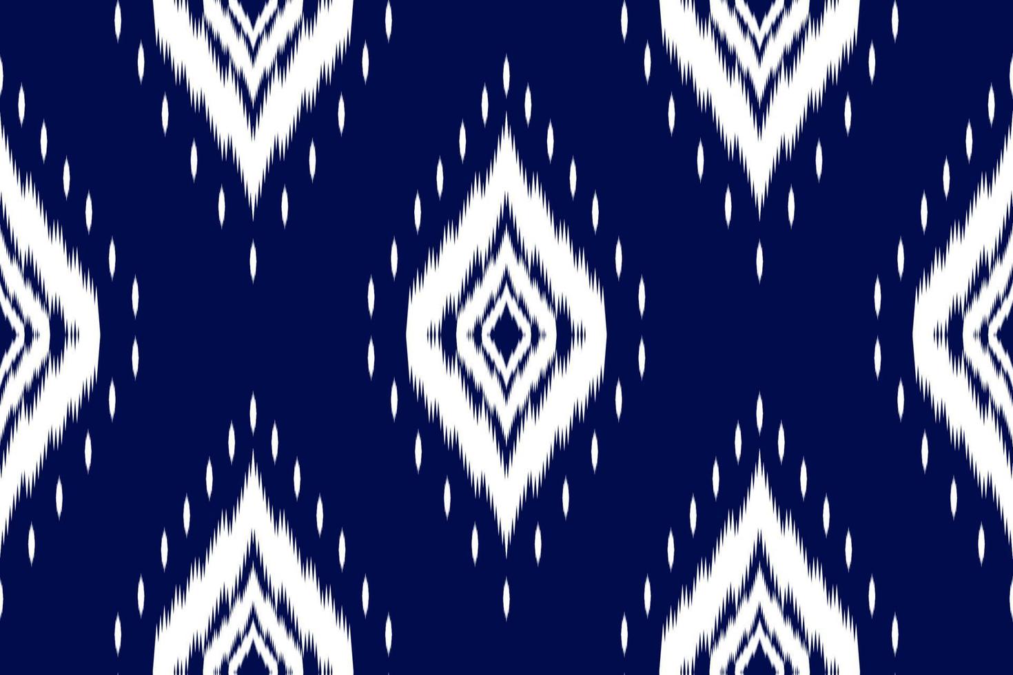 patrón geométrico étnico ikat sin costuras en tribal. tejido estampado étnico ikat art. estilo mexicano vector