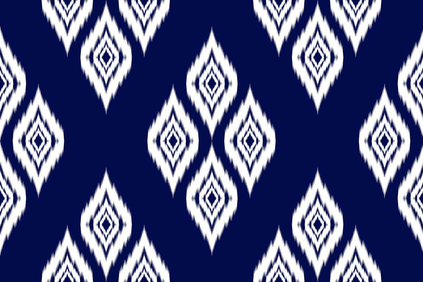 Ethnic ikat seamless pattern in tribal. Aztec geometric ethnic ornament print. Ikat pattern style. vector