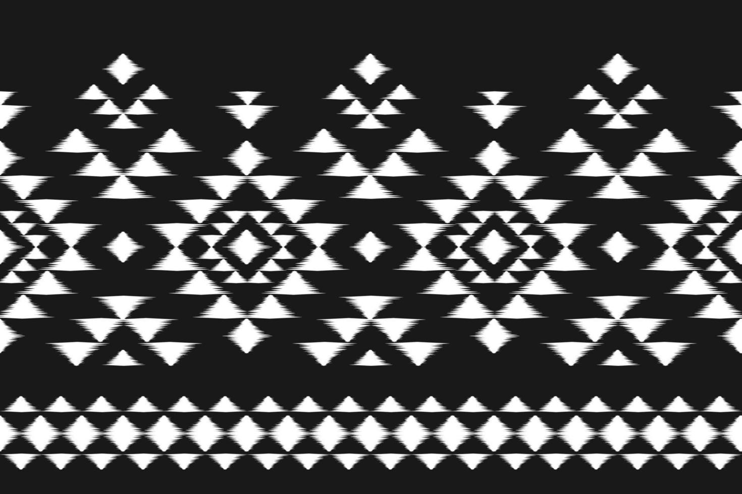 arte abstracto étnico ikat. patrón sin costuras en tribal. estampado de adornos geométricos aztecas. vector