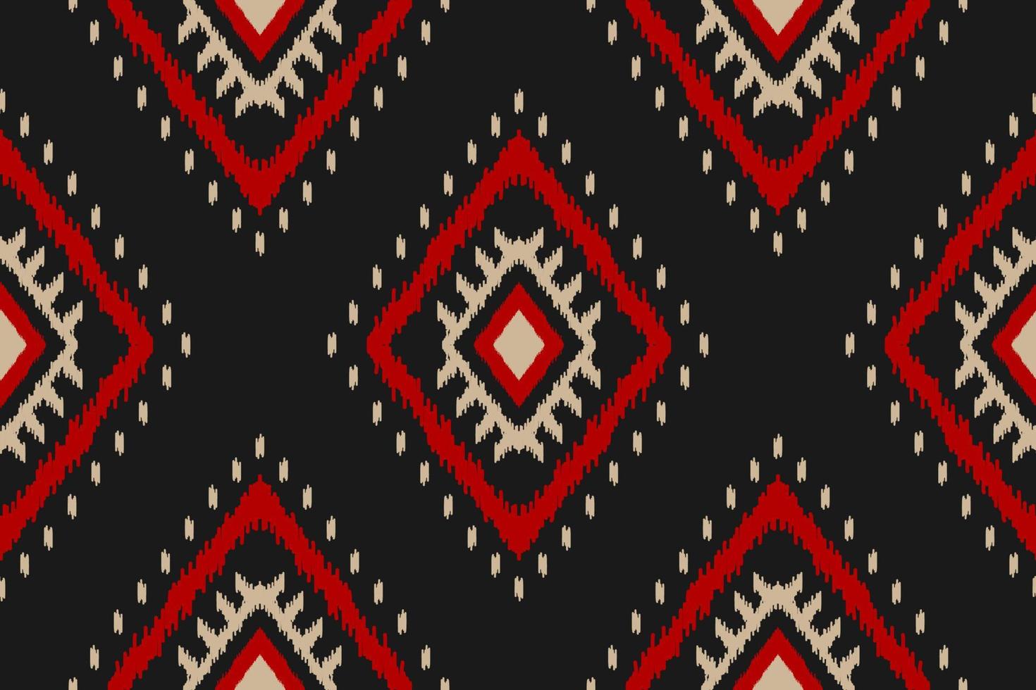 Ethnic ikat seamless pattern in tribal. Aztec geometric ethnic ornament print. Ikat pattern style. vector