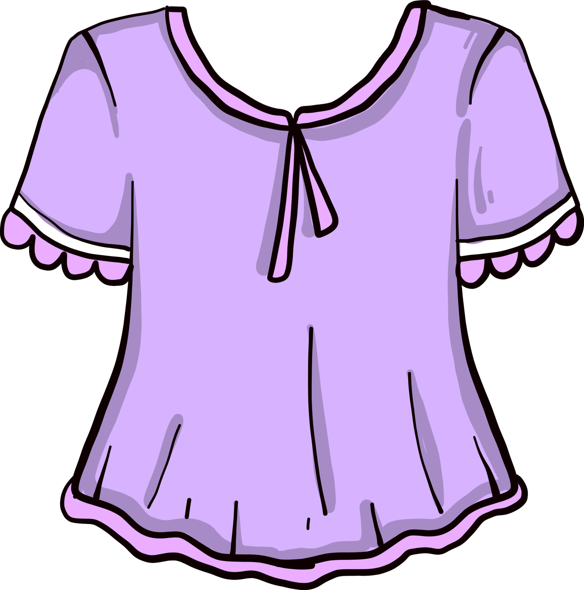 violet-blouse-illustration-vector-on-white-background-13753623