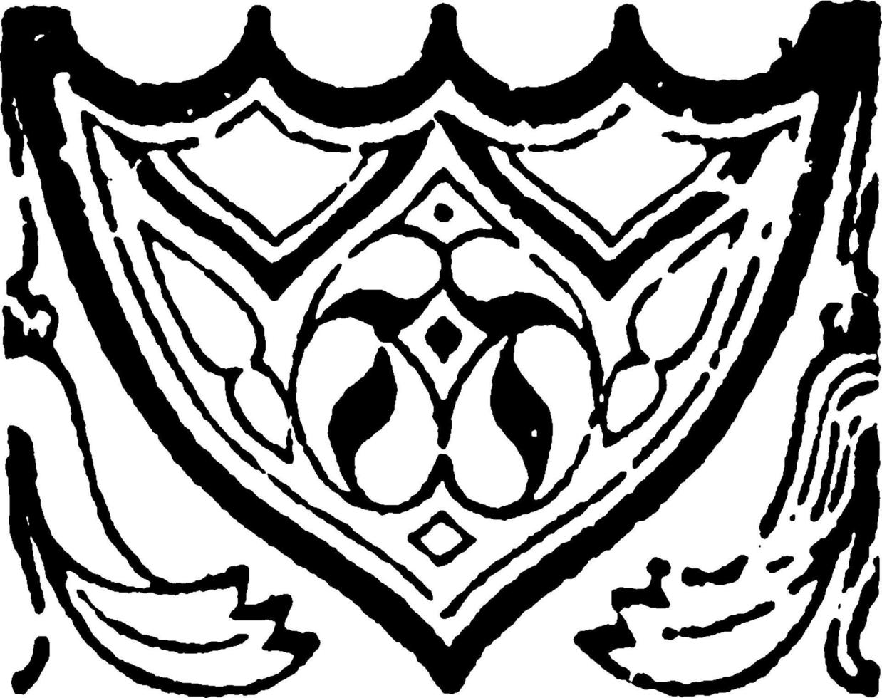 Doodad, vintage illustration. vector
