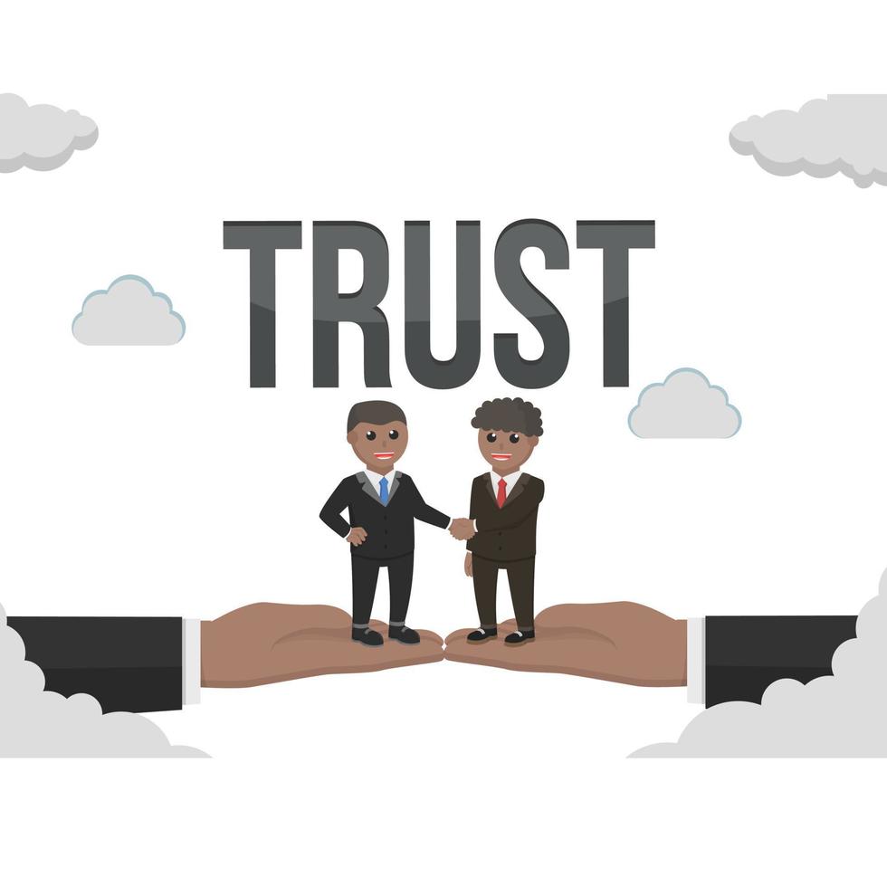 business african trust design people with text vector