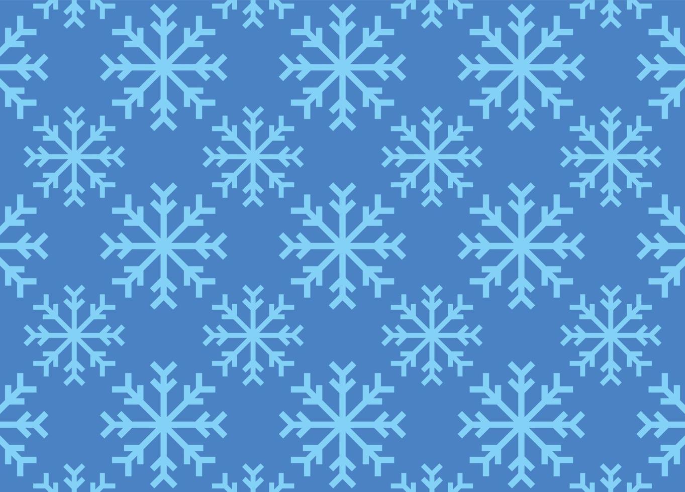 blue background with winter theme with snowflake pattern vector