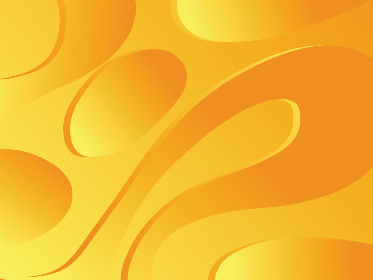 yellow background with modern fluid style vector