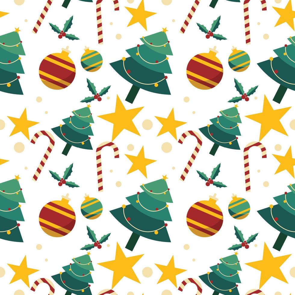 seamless pattern with christmas theme vector