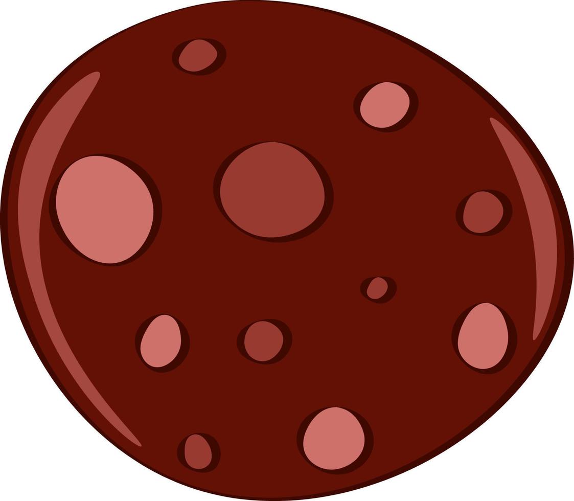 un delicioso salami, vector o ilustración en color.