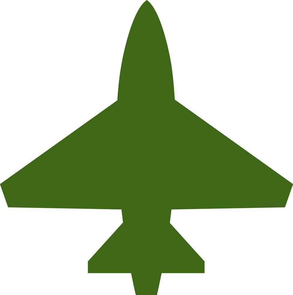 Army fighter plane, illustration, vector on white background.