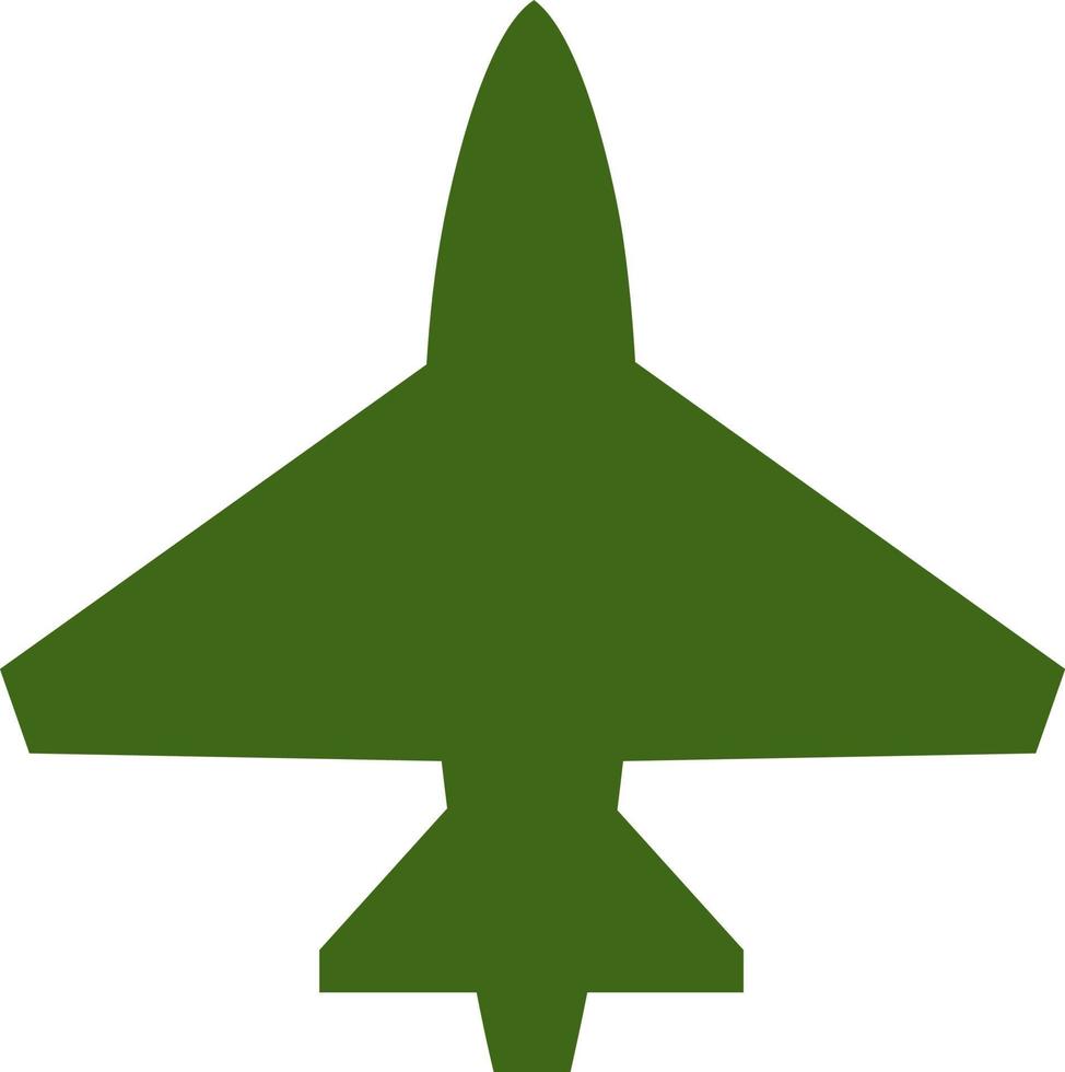 avión de combate del ejército, ilustración, vector sobre fondo blanco.