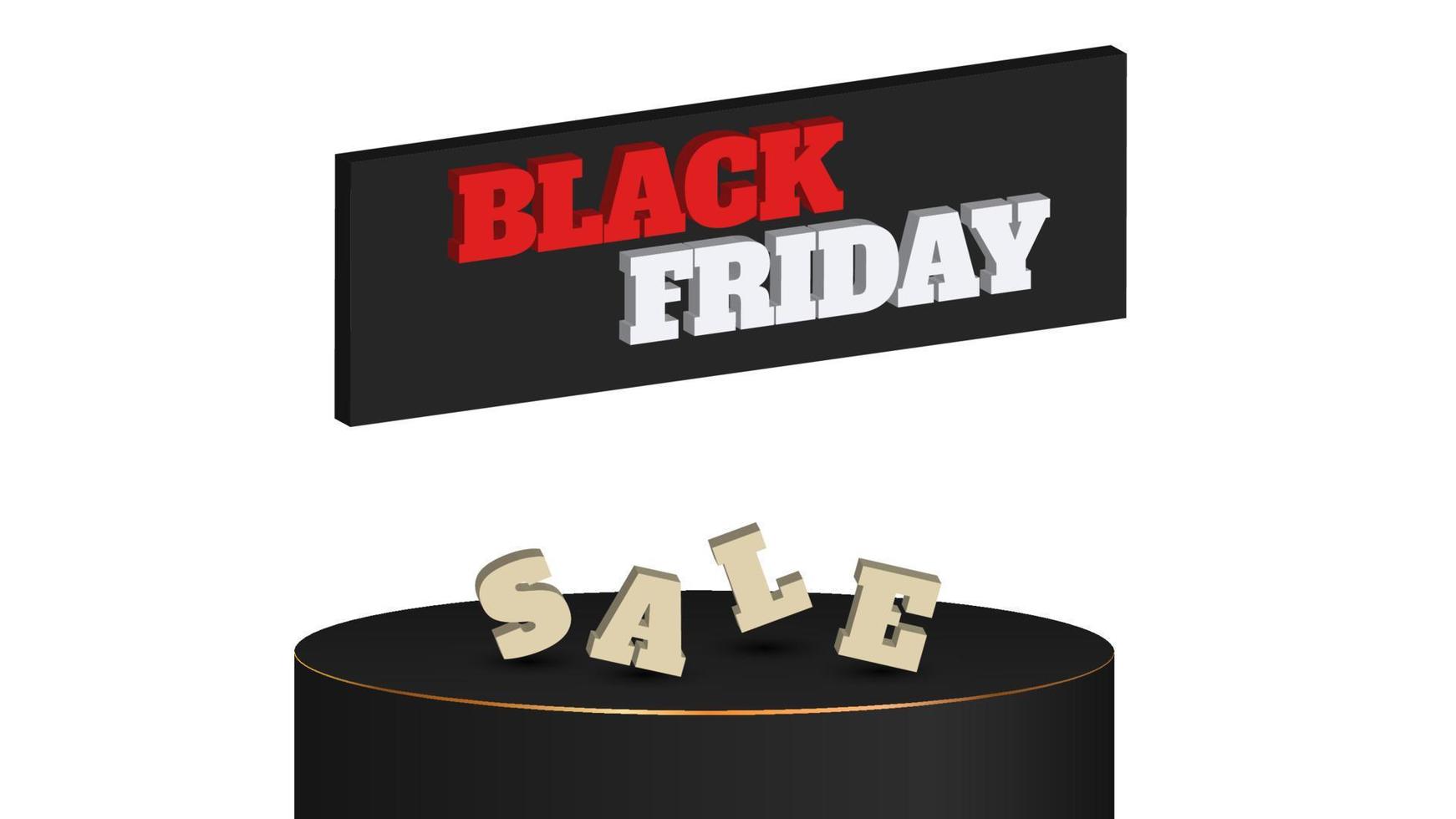 black friday sale background vector illustration