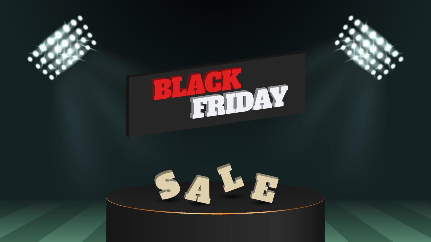 black friday sale background vector illustration