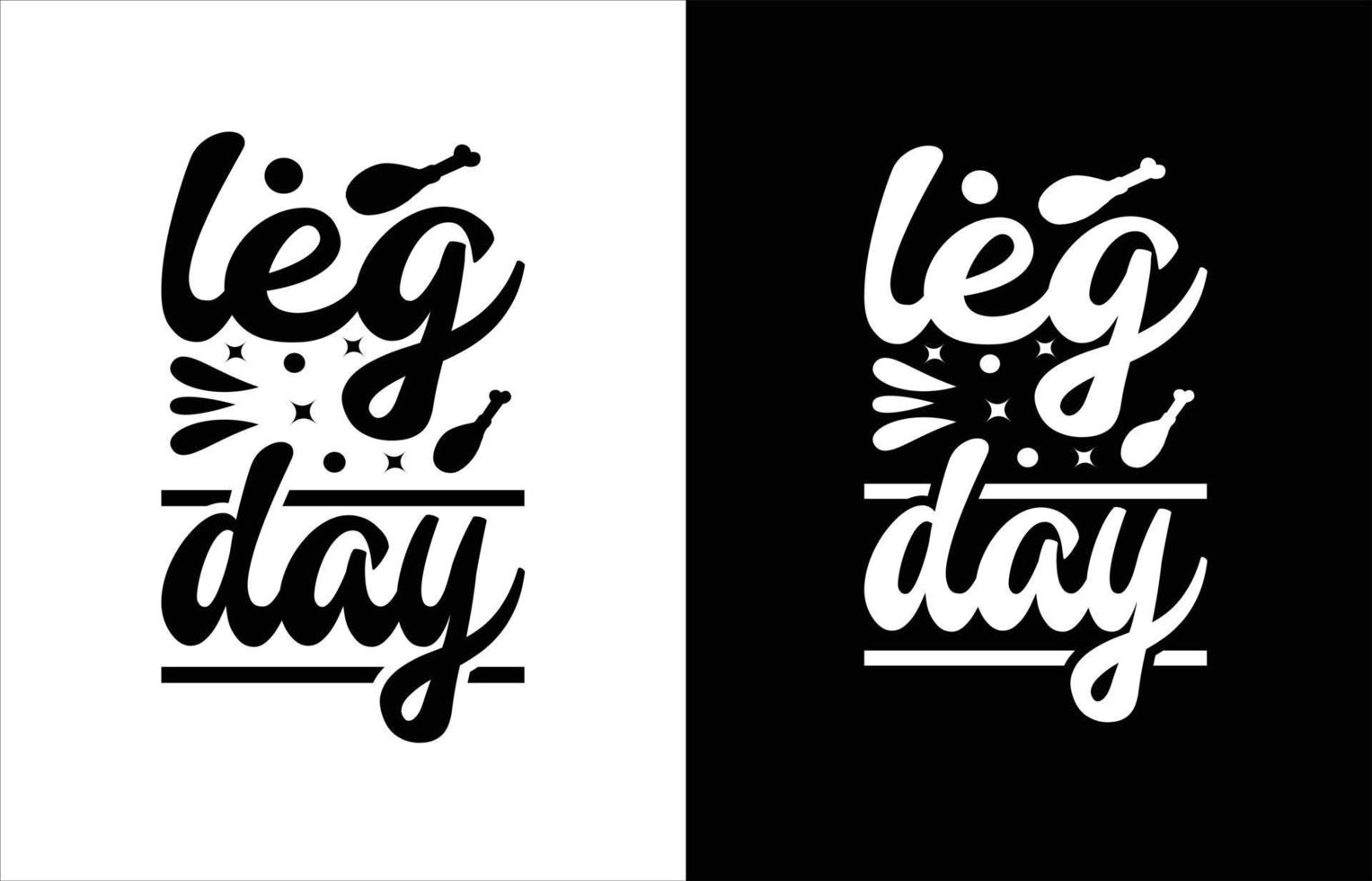 Leg day t shirt design vector