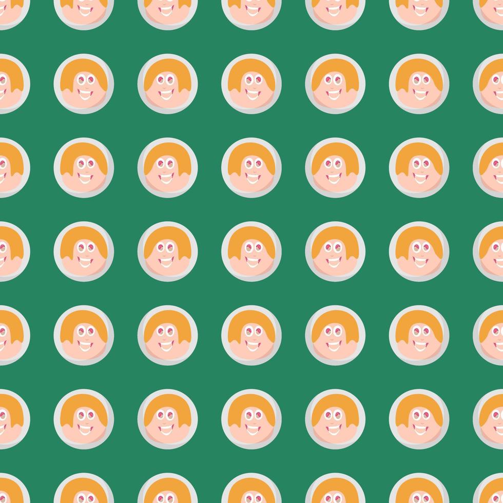 Cosmonaut pattern, illustration, vector on white background