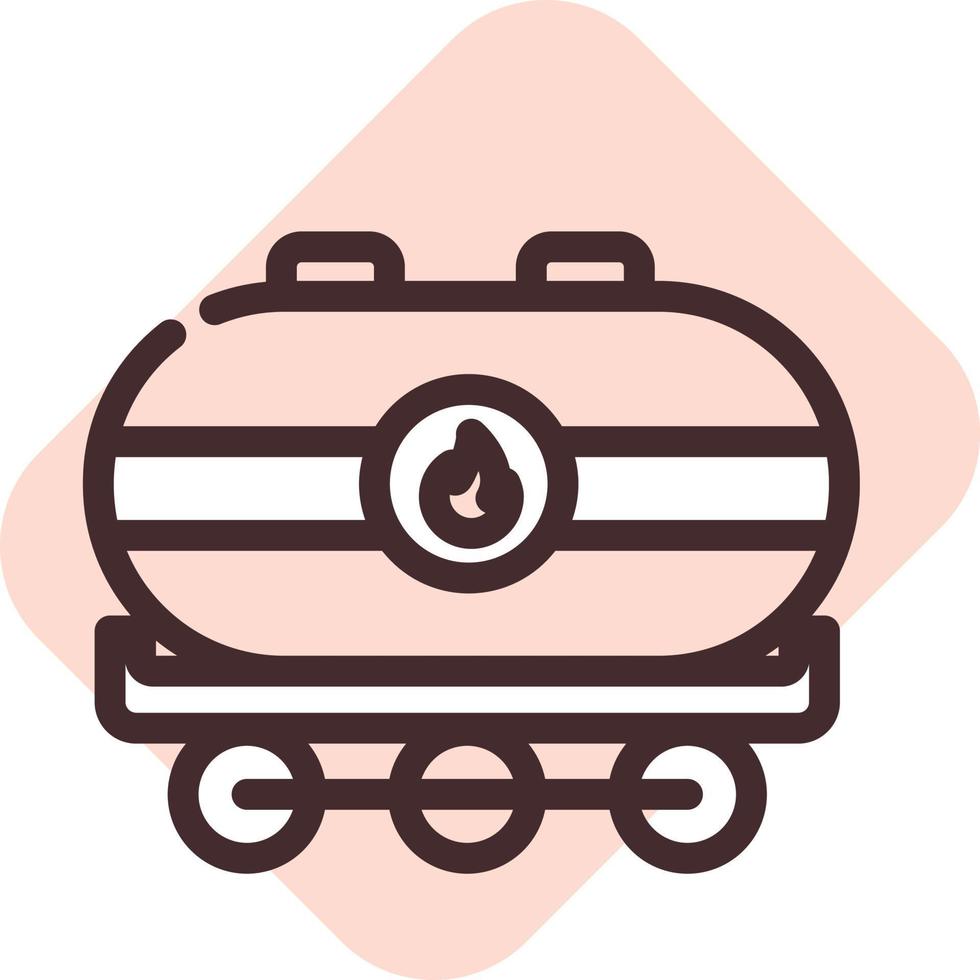 Oil rail transport, illustration, vector on a white background.