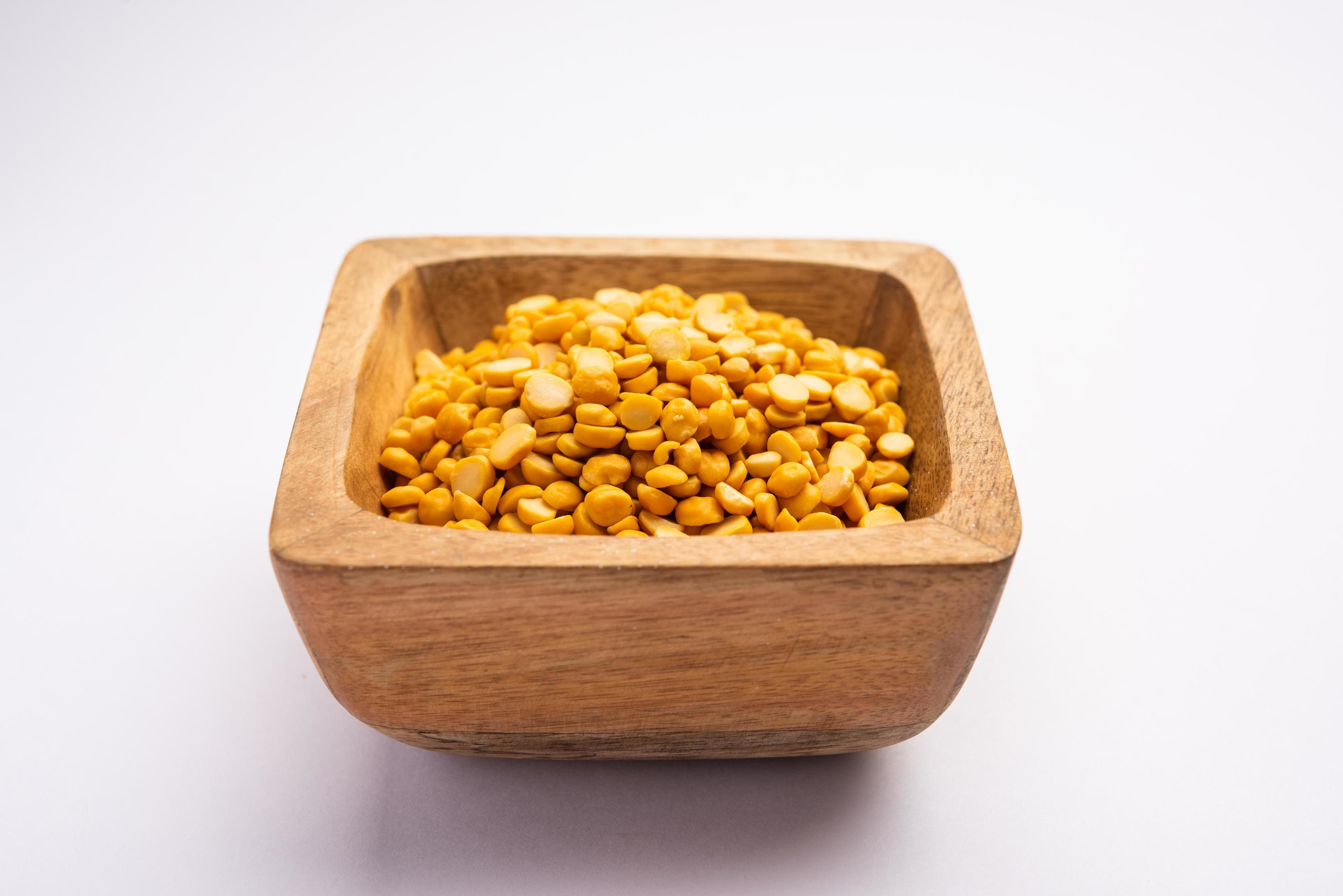 Split Chickpea Also Know as Chana Dal, Yellow Chana Split Peas, Dried