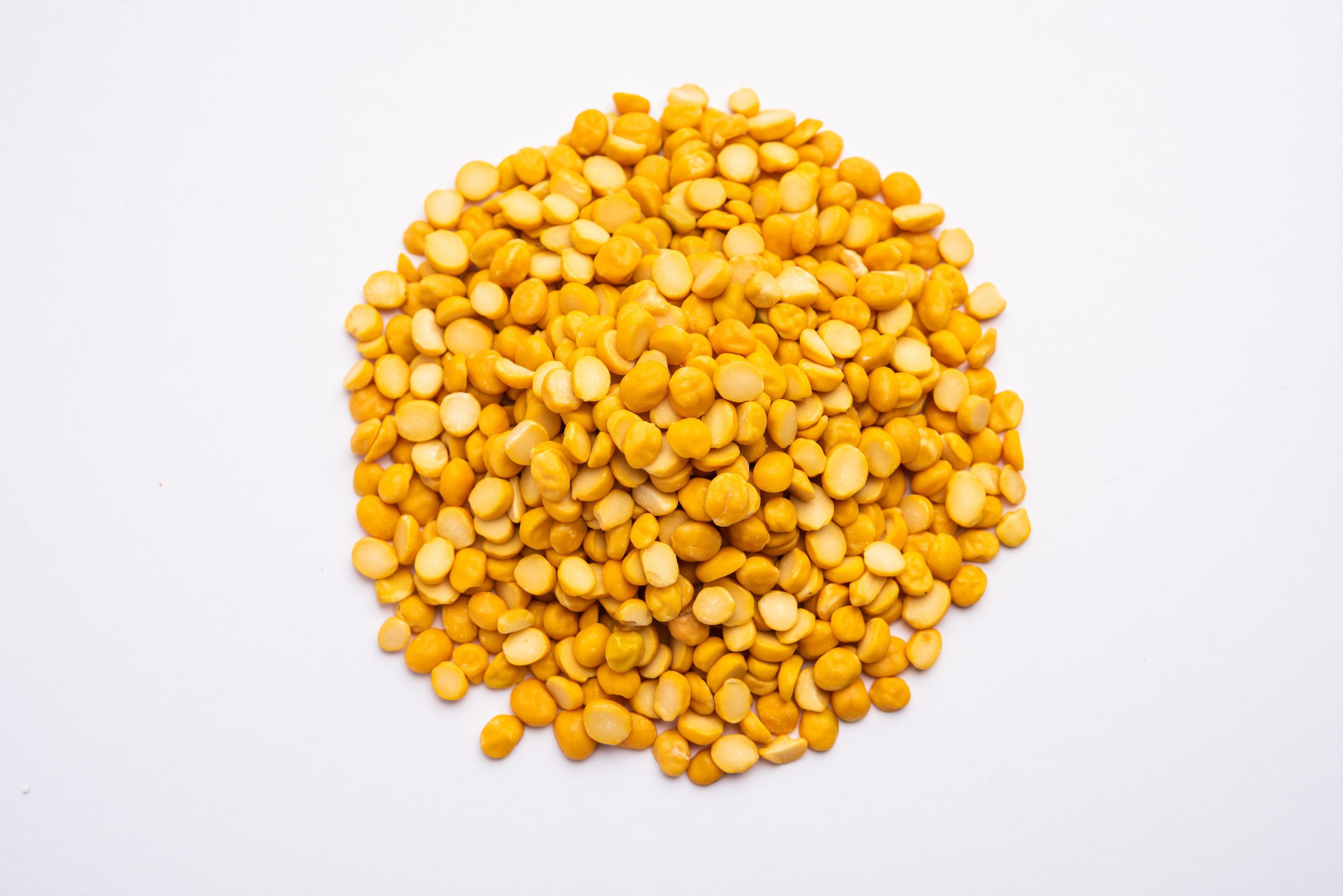 Split Chickpea Also Know as Chana Dal, Yellow Chana Split Peas, Dried