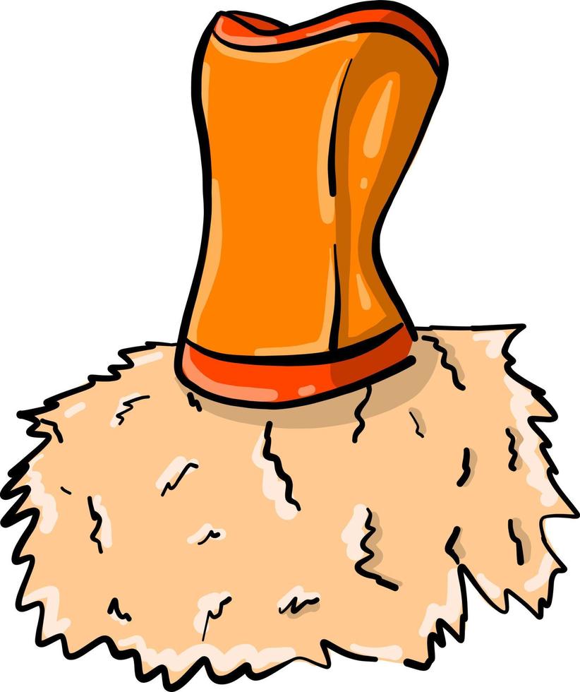 Orange dress, illustration, vector on white background